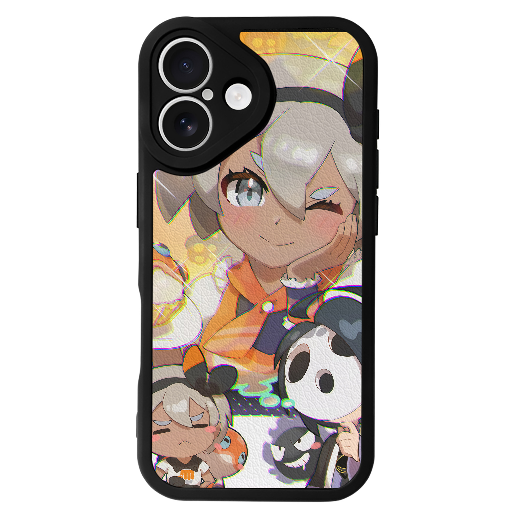 （画像用） ポケットモンスター Pokémon 【iPhone 16シリーズ対応】シリコンスマホケース（レザー調） 材質：シリコン